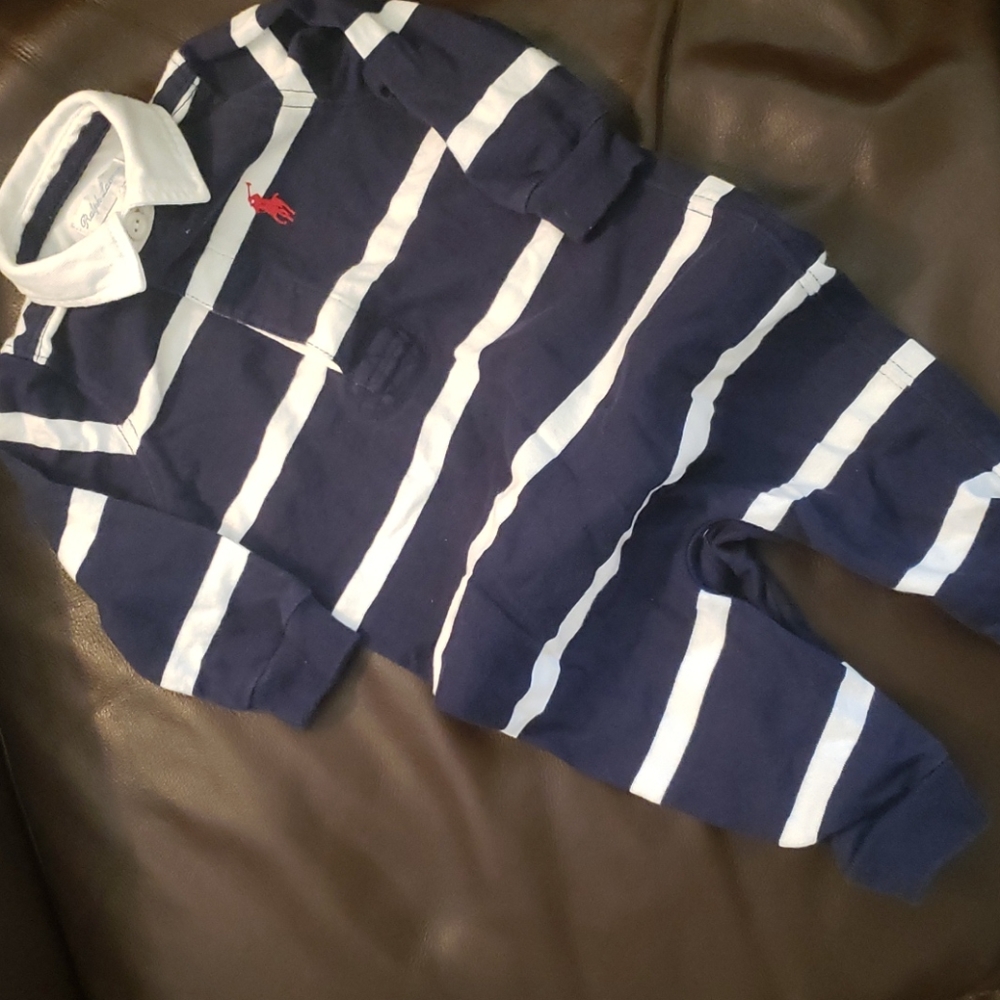 Ralph Lauren Striped One Piece with Collar